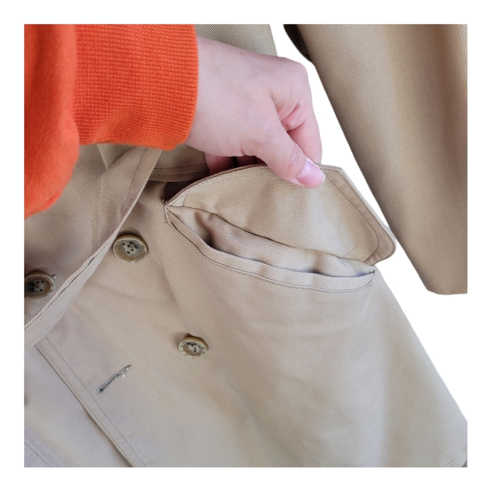 Mr. Chips vintage men's classic trench coat with Removable fur lining - Picture 2 of 14